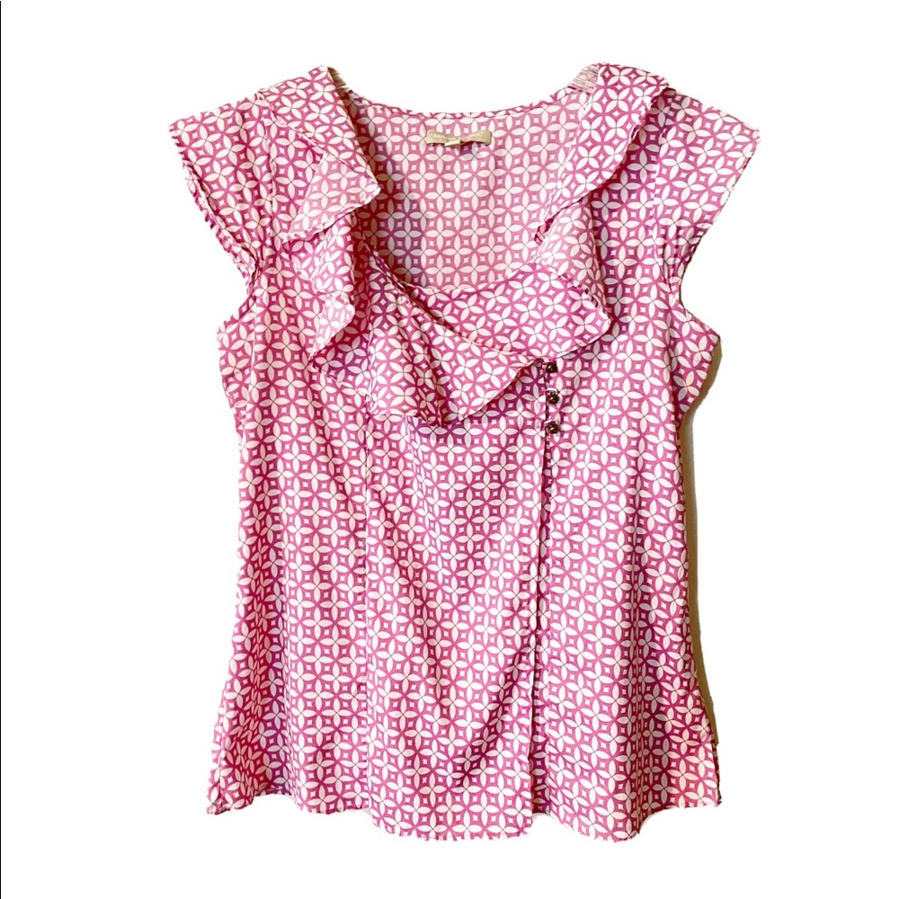 BANANA REPUBLIC ruffle sleeveless top Size M EUC